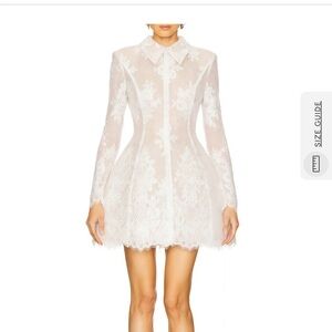 Chic White Lace Mini Dress